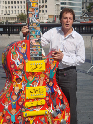 Sir Paul McCartney with our Guitar
